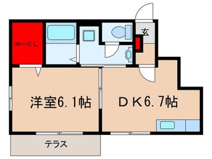 ジュネス東町A棟の物件間取画像